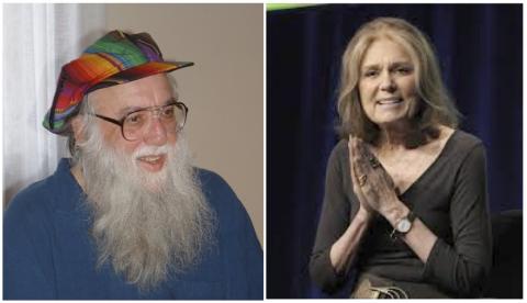 photos of Arthur Waskow and Gloria Steinem