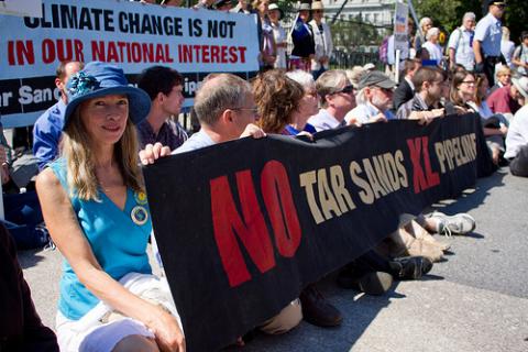 Photo of Tar Sands Protest at the White House gates