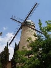 Montefiore Windmill outside the Old City of Jerusalem